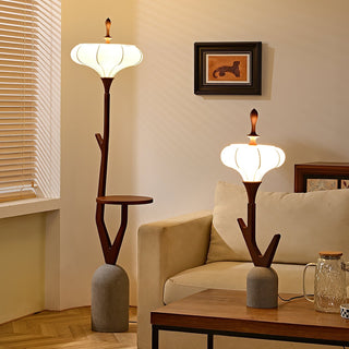 Flor Fashion Wood Floor Lamp-Neutral Decor