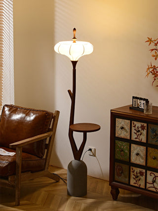 Flor Fashion Wood Floor Lamp-Neutral Decor