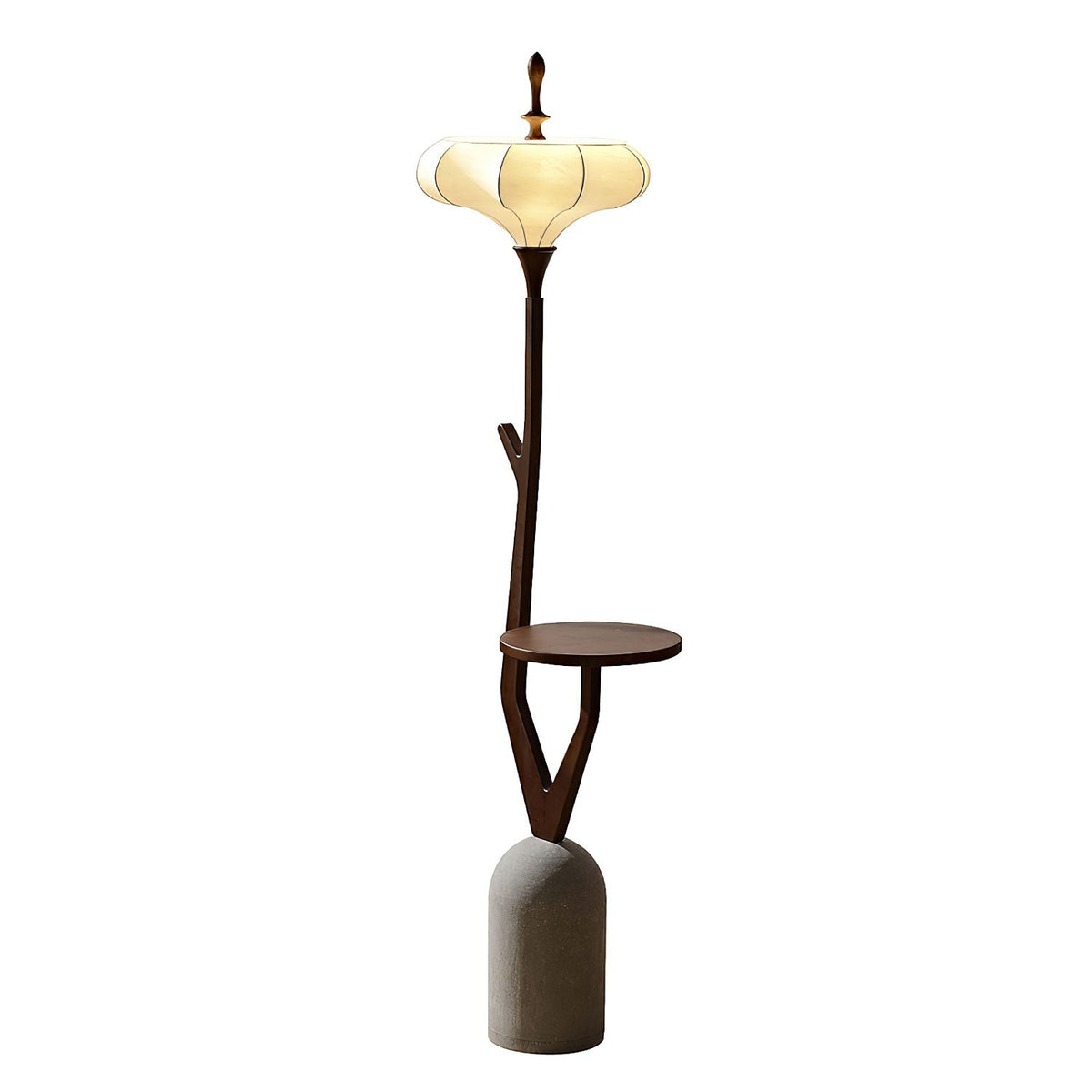 Flor Fashion Wood Floor Lamp-Neutral Decor