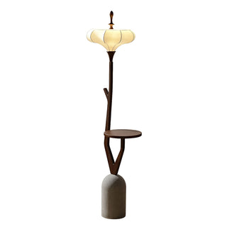 Flor Fashion Wood Floor Lamp-Neutral Decor