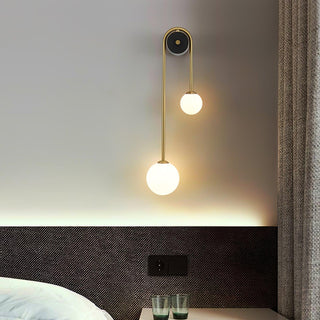 Kim Applique Murale Arc Minimaliste en Laiton et Verre