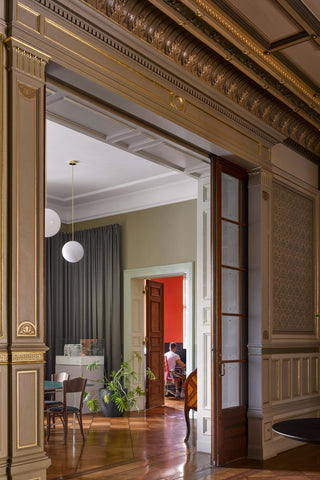 Lustra Suspension Collection Architecturale en Laiton-Luire
