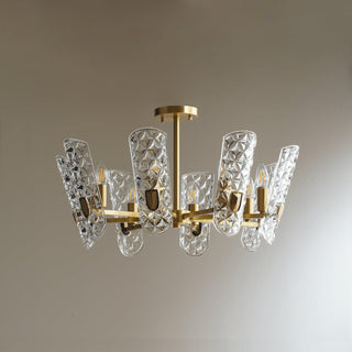 Celeste Lustre Central en Laiton Élégant