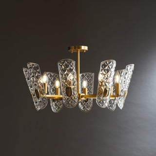 Celeste Lustre Central en Laiton Élégant