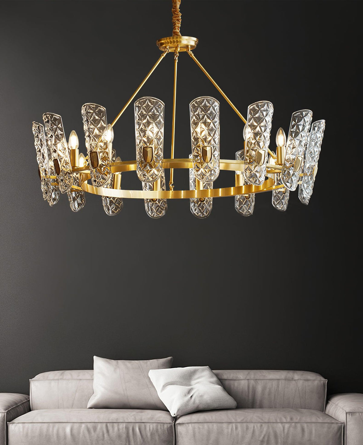 Ivaranne Lustre Central en Laiton Élégant