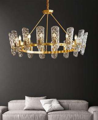 Celeste Lustre Central en Laiton Élégant