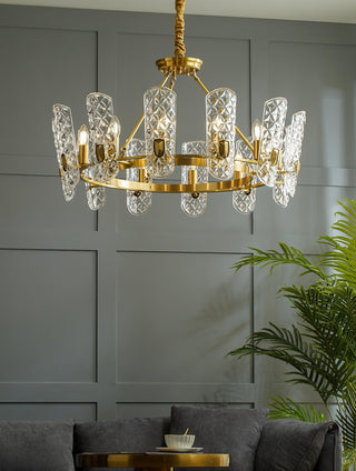 Celeste Lustre Central en Laiton Élégant
