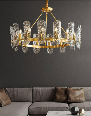 Celeste Lustre Central en Laiton Élégant
