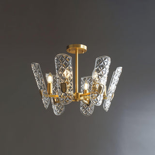 Celeste Lustre Central en Laiton Élégant