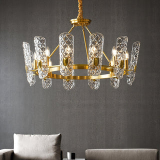 Celeste Lustre Central en Laiton Élégant