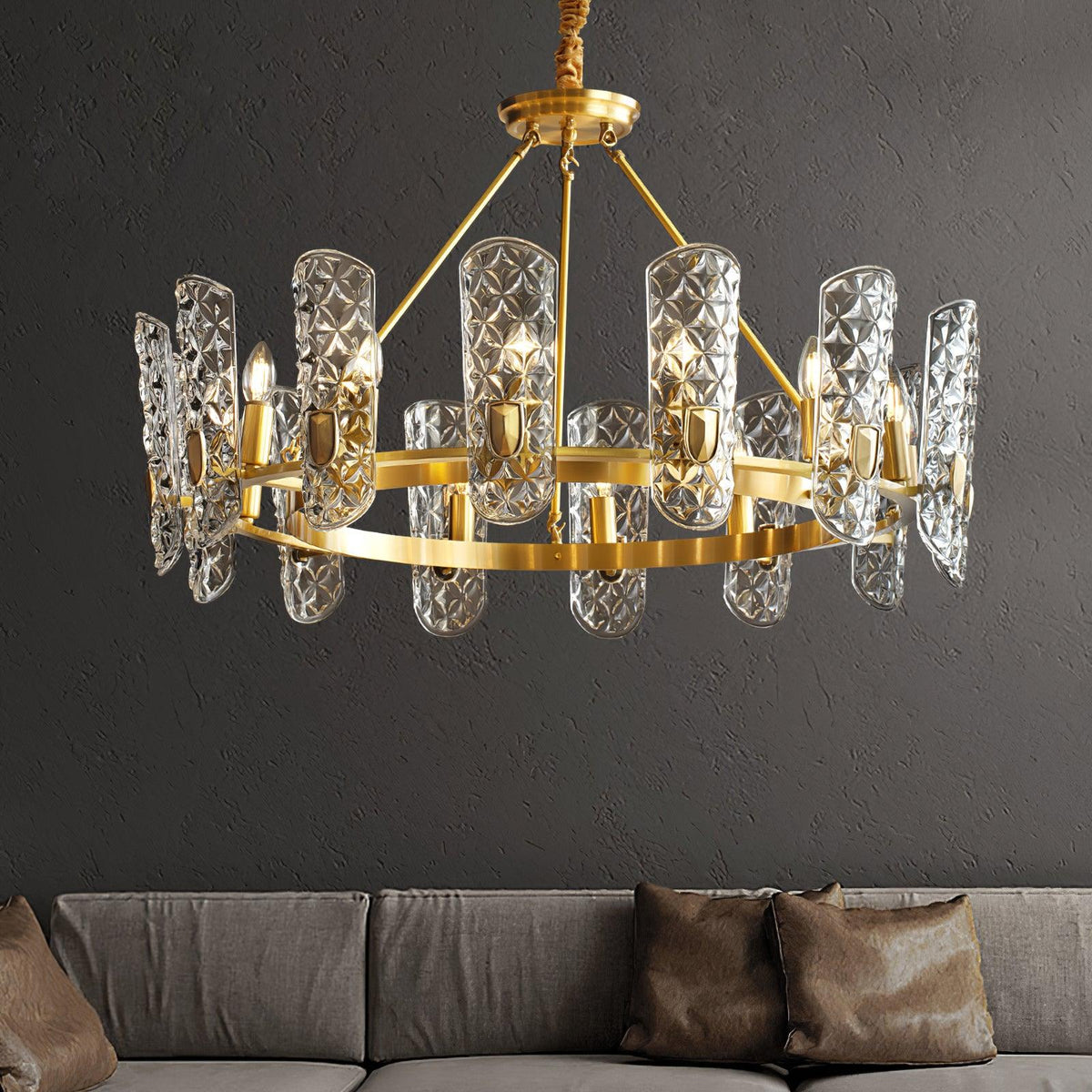 Ivaranne Lustre Central en Laiton Élégant