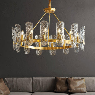 Celeste Lustre Central en Laiton Élégant