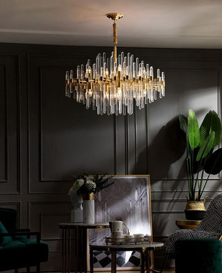 Solara Lustre en Laiton Antique de Luxe