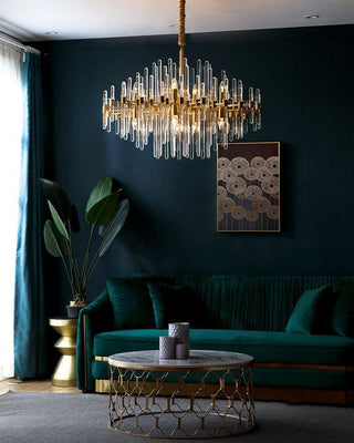 Solara Lustre en Laiton Antique de Luxe