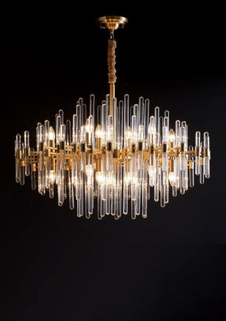 Solara Lustre en Laiton Antique de Luxe