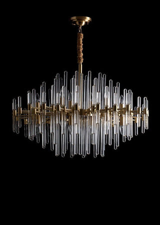 Solara Lustre en Laiton Antique de Luxe