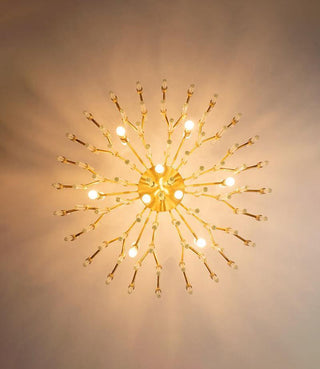 Solara Lustre en Laiton Antique de Luxe