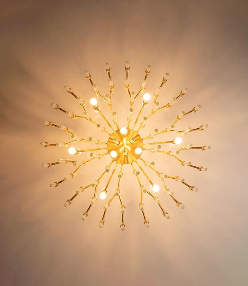 Rilenae Lustre en Laiton Antique de Luxe