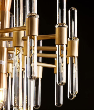 Solara Lustre en Laiton Antique de Luxe