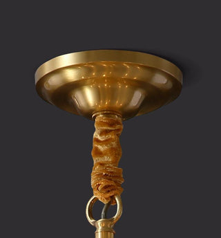 Solara Lustre en Laiton Antique de Luxe