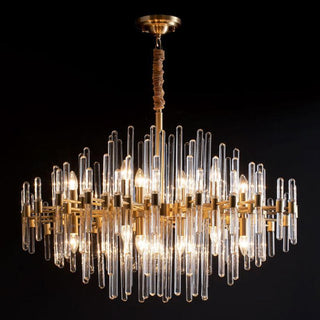 Solara Lustre en Laiton Antique de Luxe
