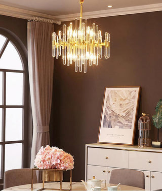 Solara Lustre en Laiton Antique de Luxe