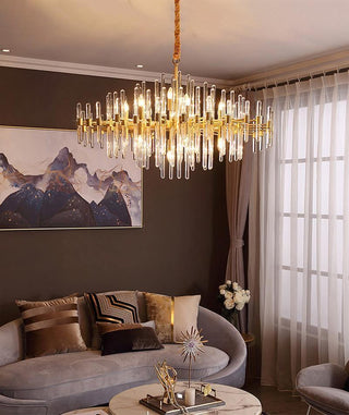 Solara Lustre en Laiton Antique de Luxe