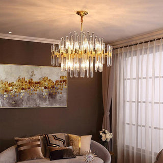 Solara Lustre en Laiton Antique de Luxe