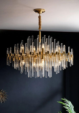 Solara Lustre en Laiton Antique de Luxe
