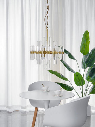Solara Lustre en Laiton Antique de Luxe