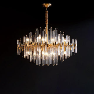 Solara Lustre en Laiton Antique de Luxe