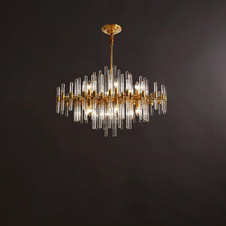 Solara Lustre en Laiton Antique de Luxe