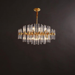 Solara Lustre en Laiton Antique de Luxe