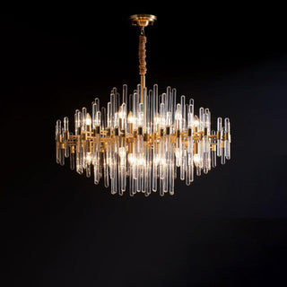 Solara Lustre en Laiton Antique de Luxe