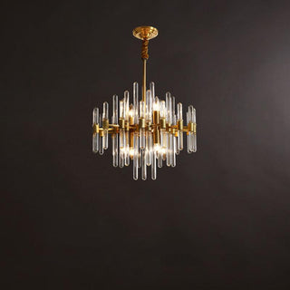 Solara Lustre en Laiton Antique de Luxe