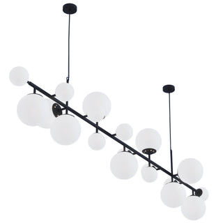 Solara Lustre Laiton Verre Globe