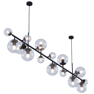 Solara Lustre Laiton Verre Globe