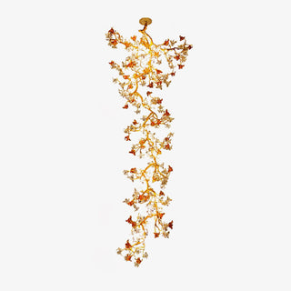 Aare Lustre Branche Érable Laiton Cristal