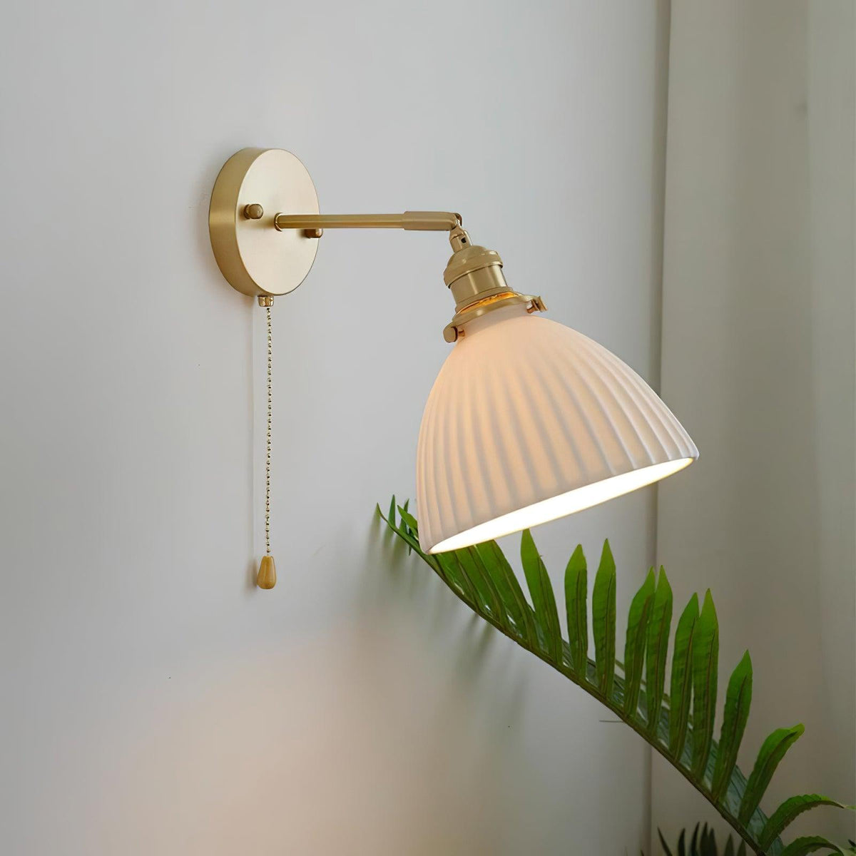 Moresa Lampe Murale Céramique Laiton Élégante
