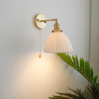 Lustra Lampe Murale Céramique Laiton Élégante