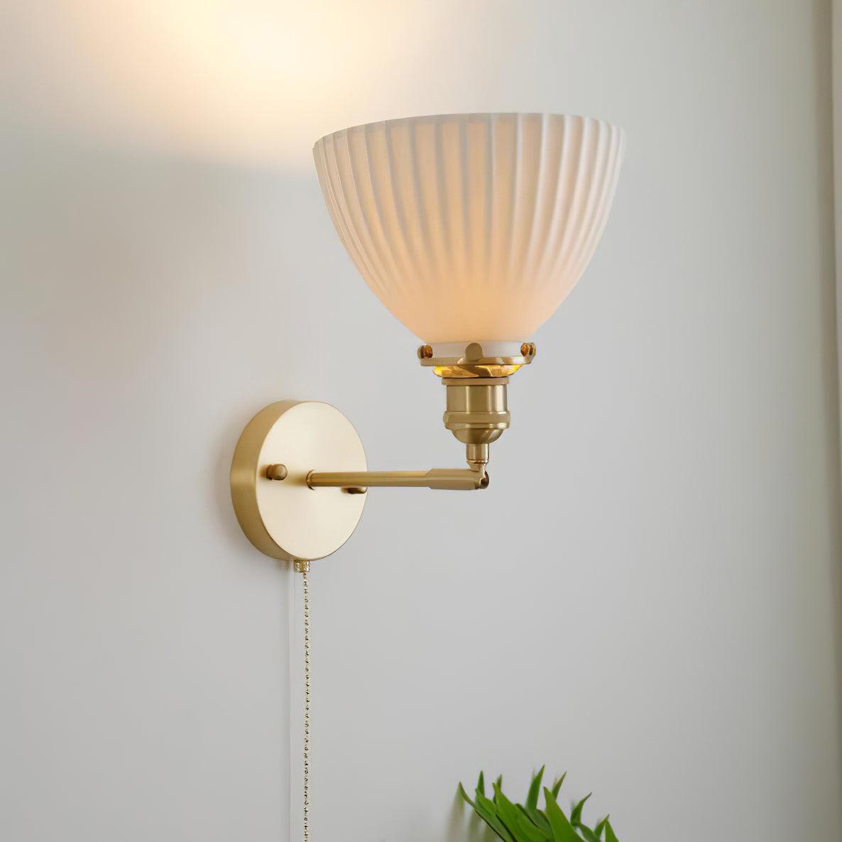 Moresa Lampe Murale Céramique Laiton Élégante