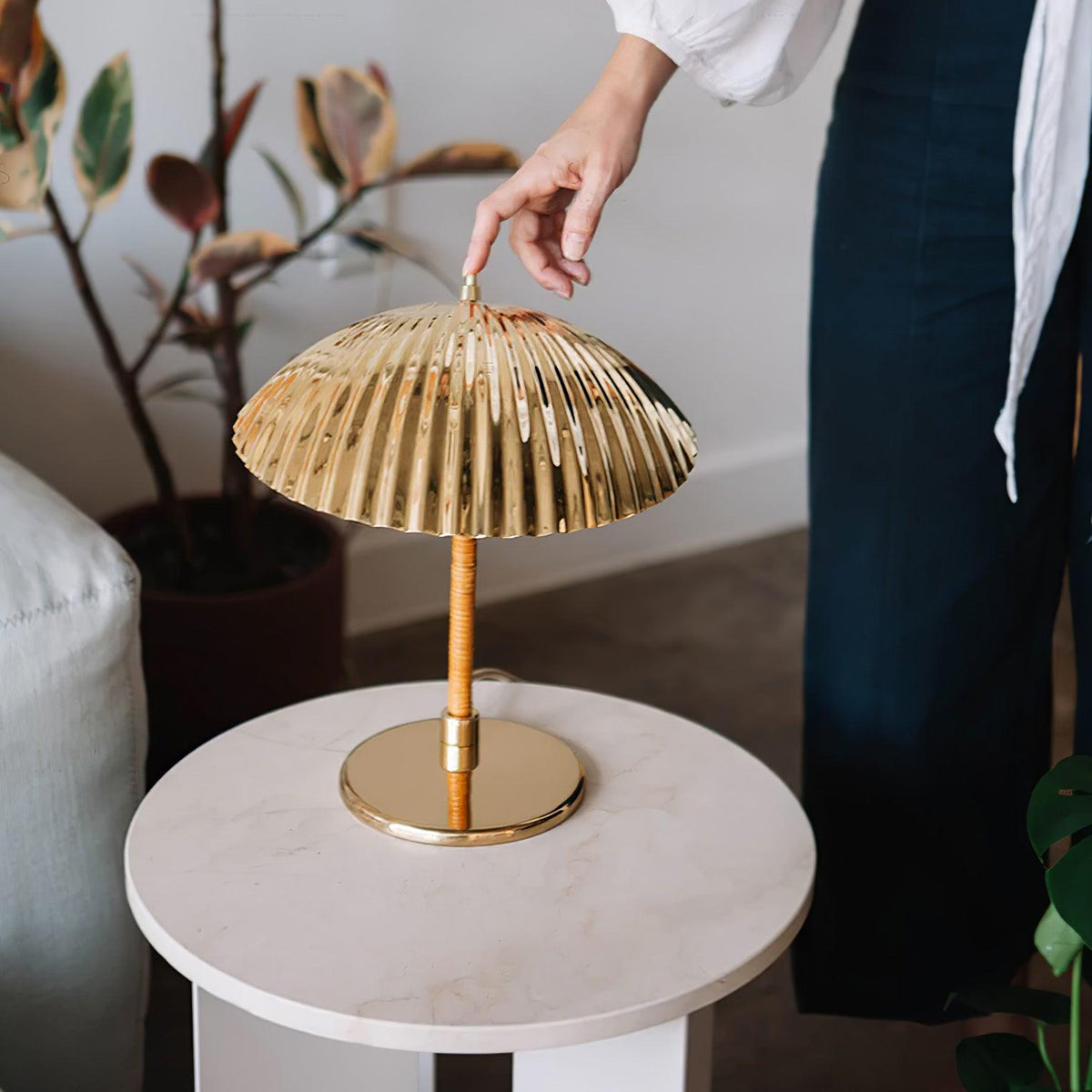 Zorare Lampe de Table Glam en Laiton
