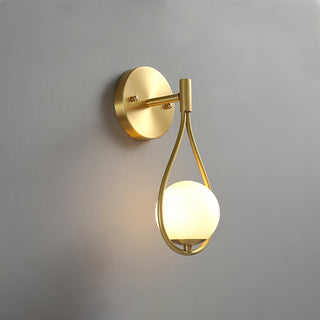 Icarila Moderne Minimaliste Vanité Laiton Verre Applique Murale