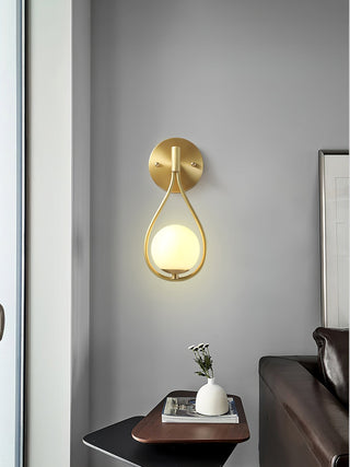 Icarila Moderne Minimaliste Vanité Laiton Verre Applique Murale