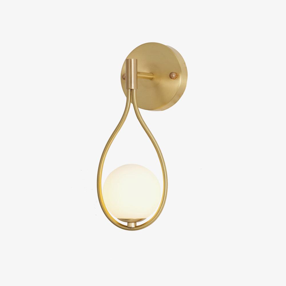 Talira Moderne Minimaliste Vanité Laiton Verre Applique Murale