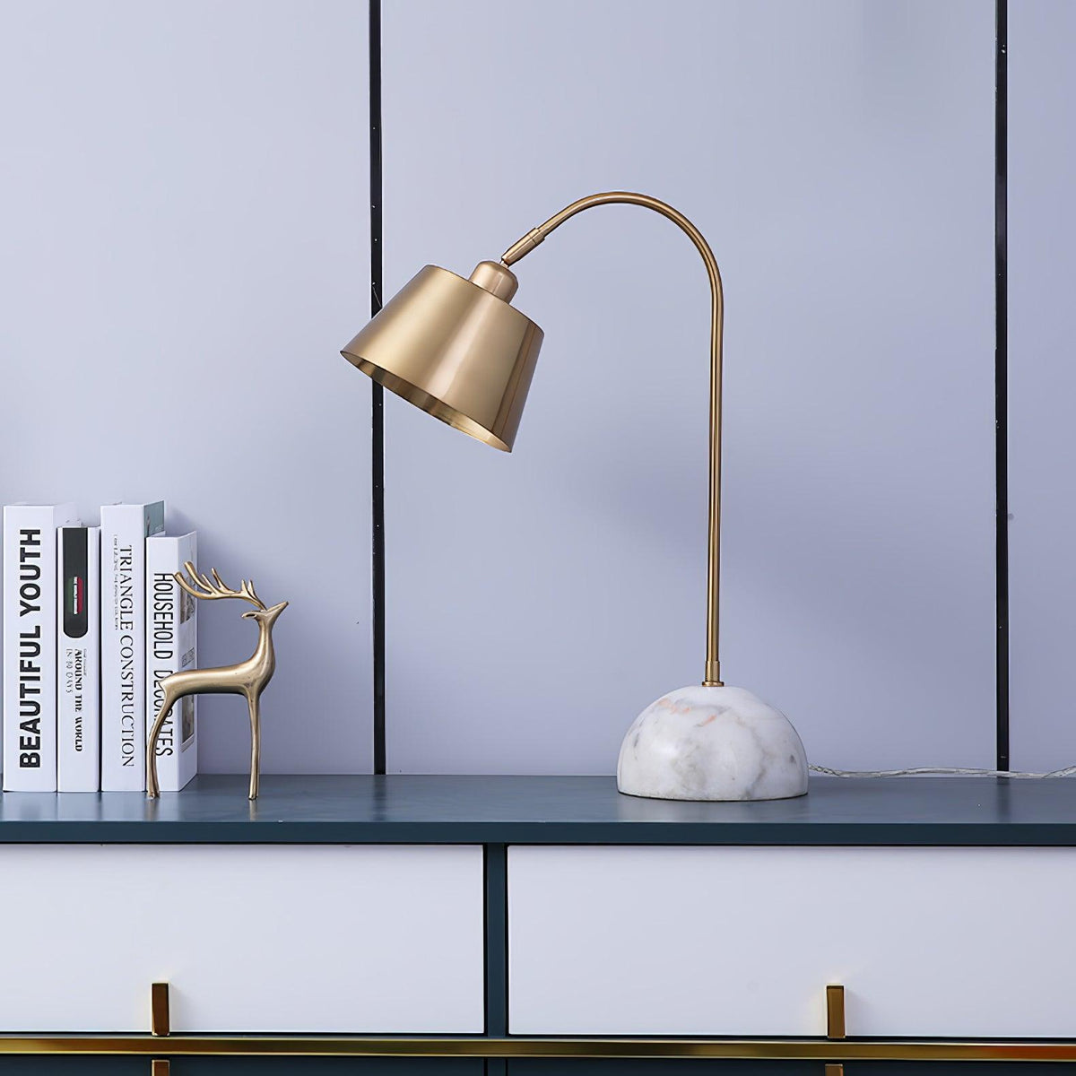 Caleo Lampe de Bureau Élégante en Marbre
