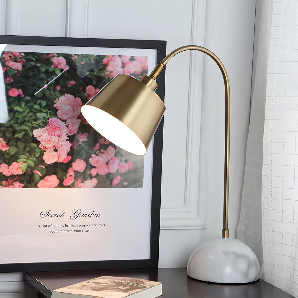 Caleo Lampe de Bureau Élégante en Marbre