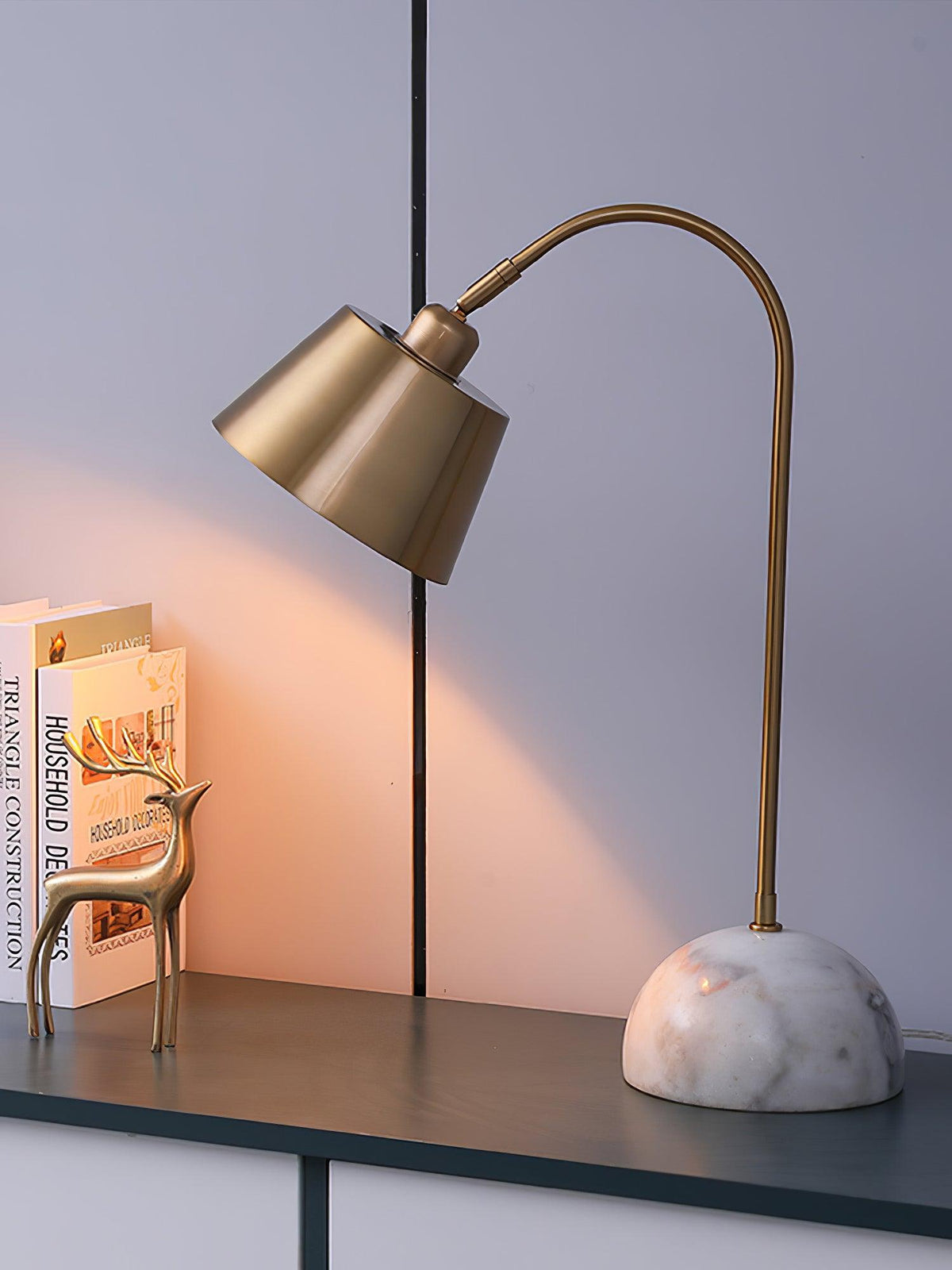 Caleo Lampe de Bureau Élégante en Marbre