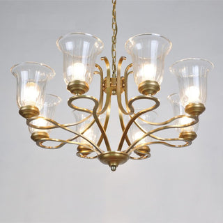 Ethos Prime Élégance Laiton Métal Verre Lustre
