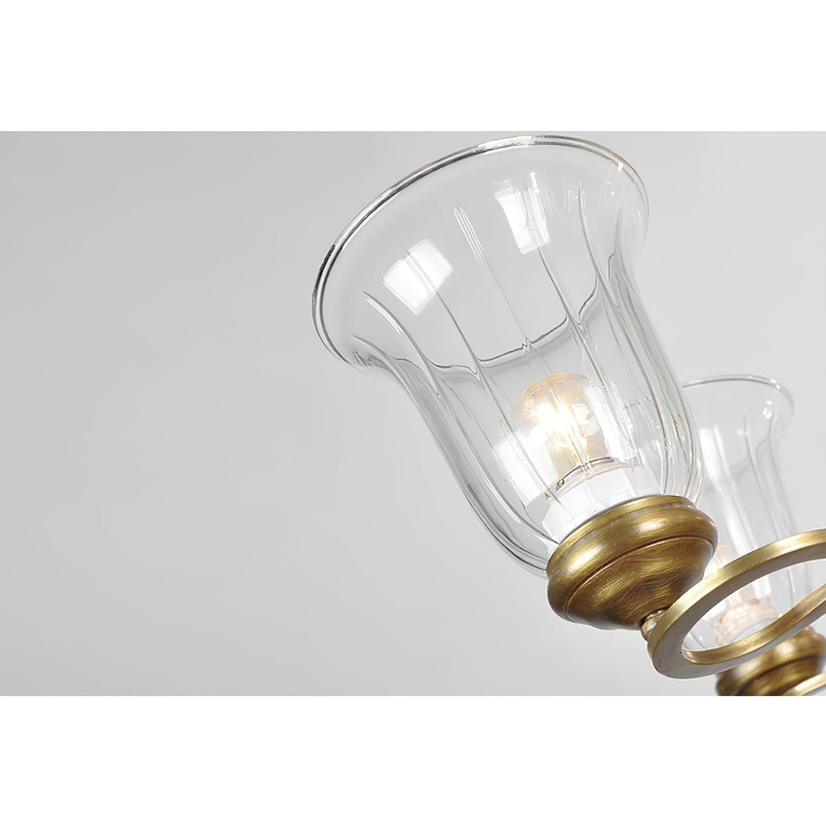 Ethos Prime Élégance Laiton Métal Verre Lustre